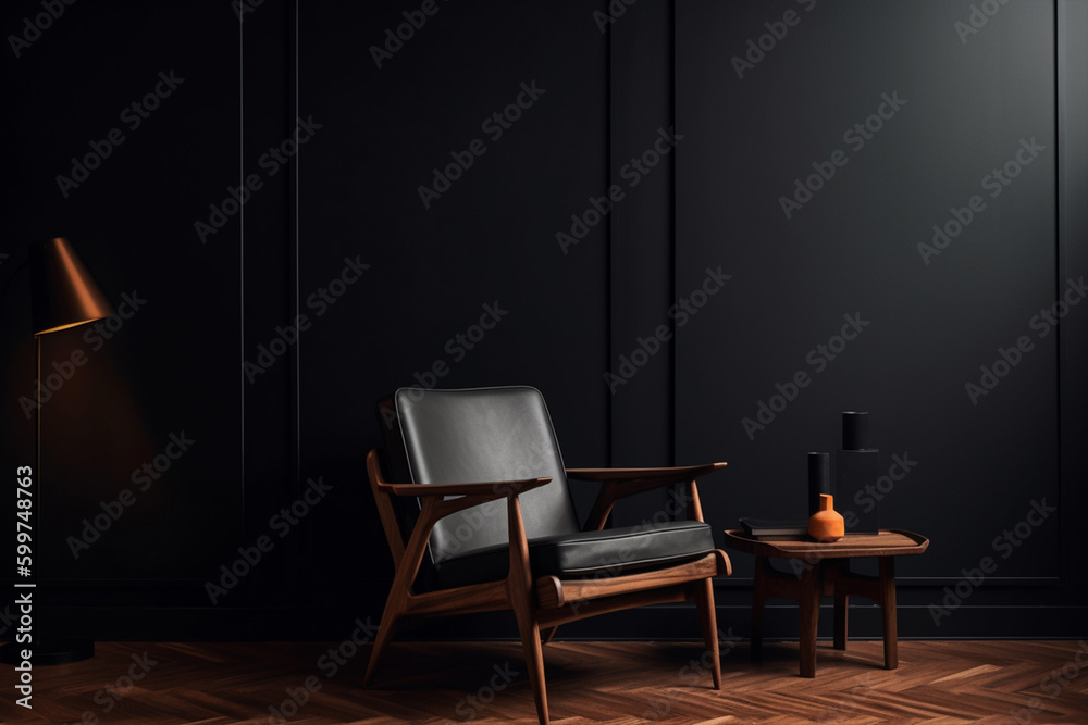 Furniture studio photography richness and minimalistic, generative ai Furniture studio photography richness and minimalistic, generative ai