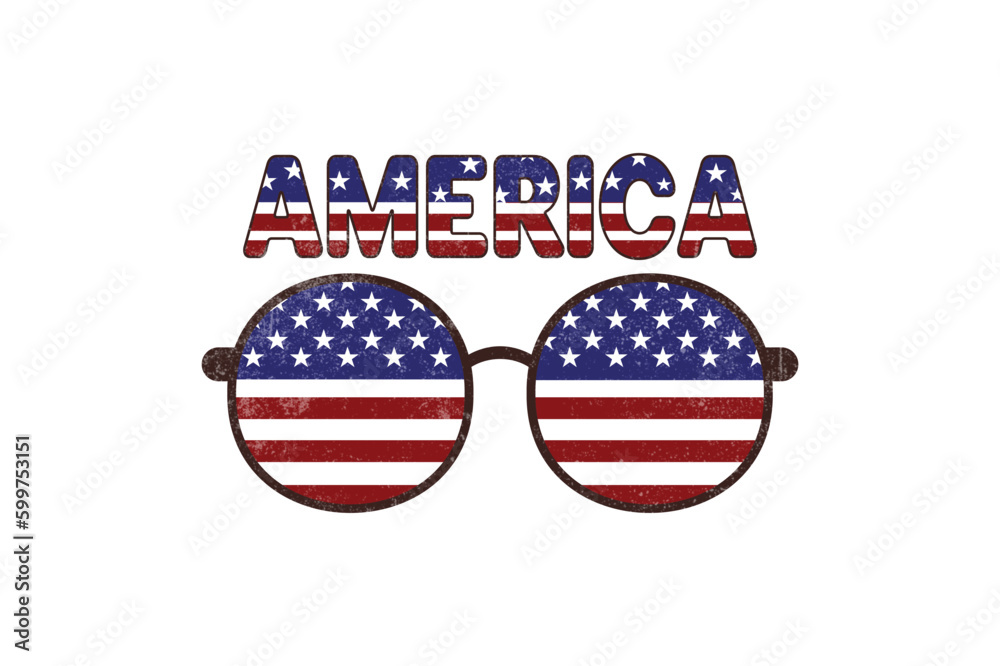 American 4th of July Sublimation T-shirt design American 4th of July Sublimation T-shirt design