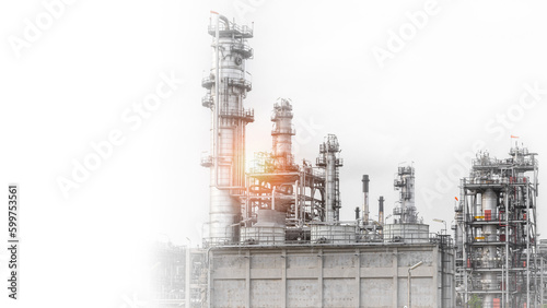 view of oil refining plant, petrochemical plant, petroleum, chemical industry, oil tank