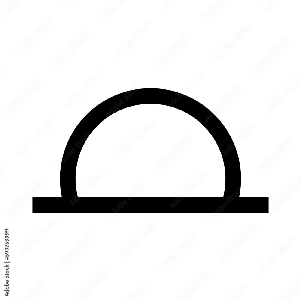 Mouse hole door line icon. Animal entrance. Vector isolated on white background. Mouse hole door line icon. Animal entrance. Vector isolated on white background.