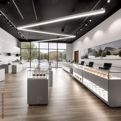 Modern Retail Store or Dispensary Layout