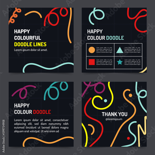 doodlw playful templates for social media