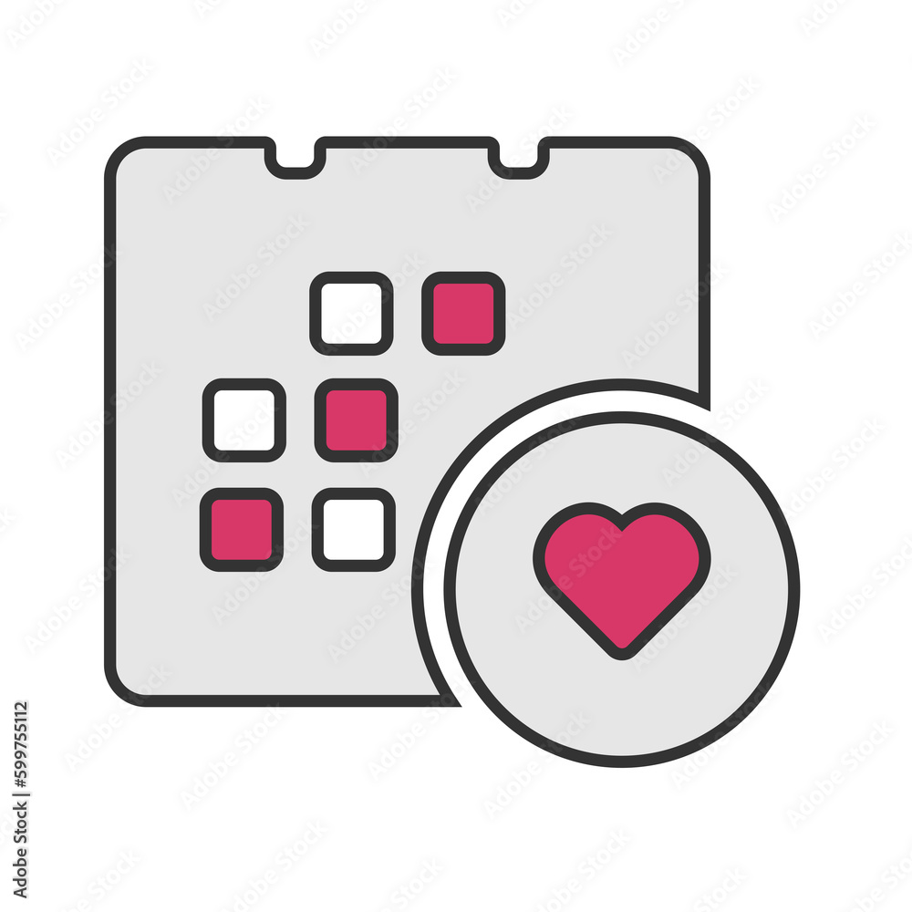 health calendar icon health calendar icon