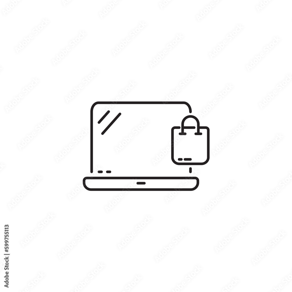 Online shopping icon shopping bag icon, online store, shopping cart icon, phone, laptop for app web logo banner poster button - SVG File Online shopping icon shopping bag icon, online store, shopping cart icon, phone, laptop for app web logo banner poster button - SVG File