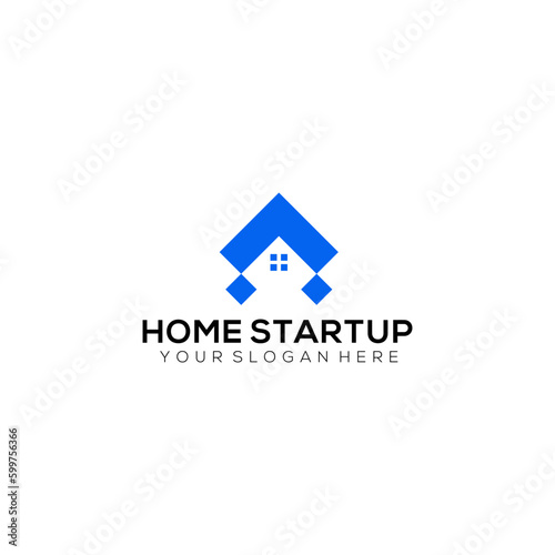 Free Download home start up technology modern logo design - GFXLoad