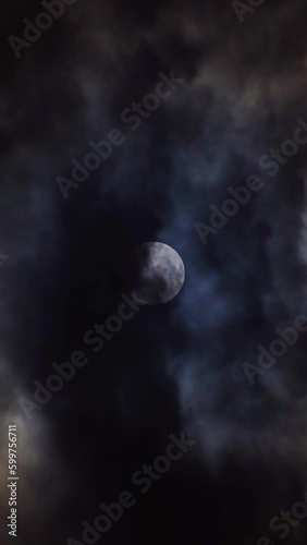penumbral eclipse moon landscape photo