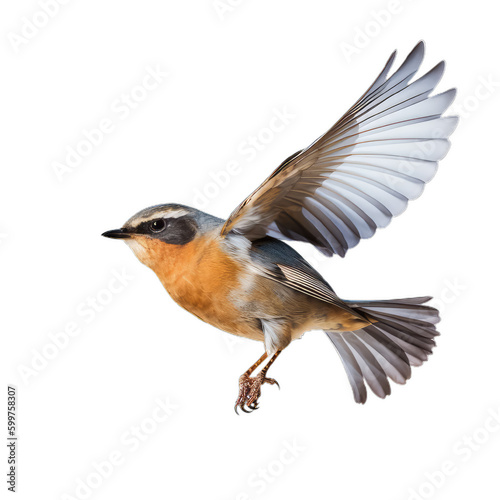 Fotografie, Obraz american robin isolated on transparent background cutout