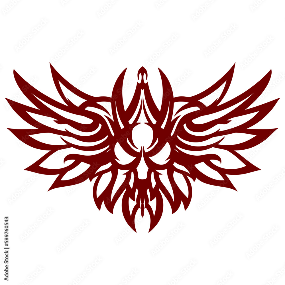 Tattoo tribal wing abstract art Tattoo tribal wing abstract art