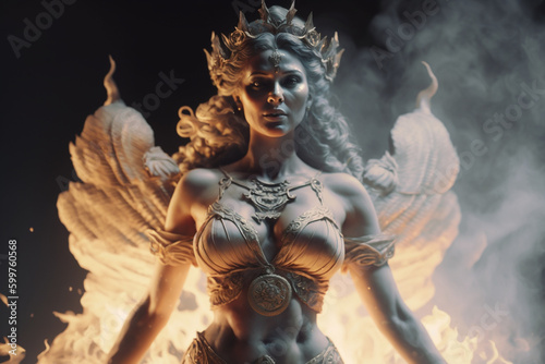 Aphrodite. Historical Old and Ancient Mythology - Olympic Gods. Greek rulers and lords , heavenly powers, kings. ancient third generation gods, supreme deities who dwelt mount olympus. Generative AI photo