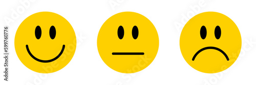 Smiley faces set