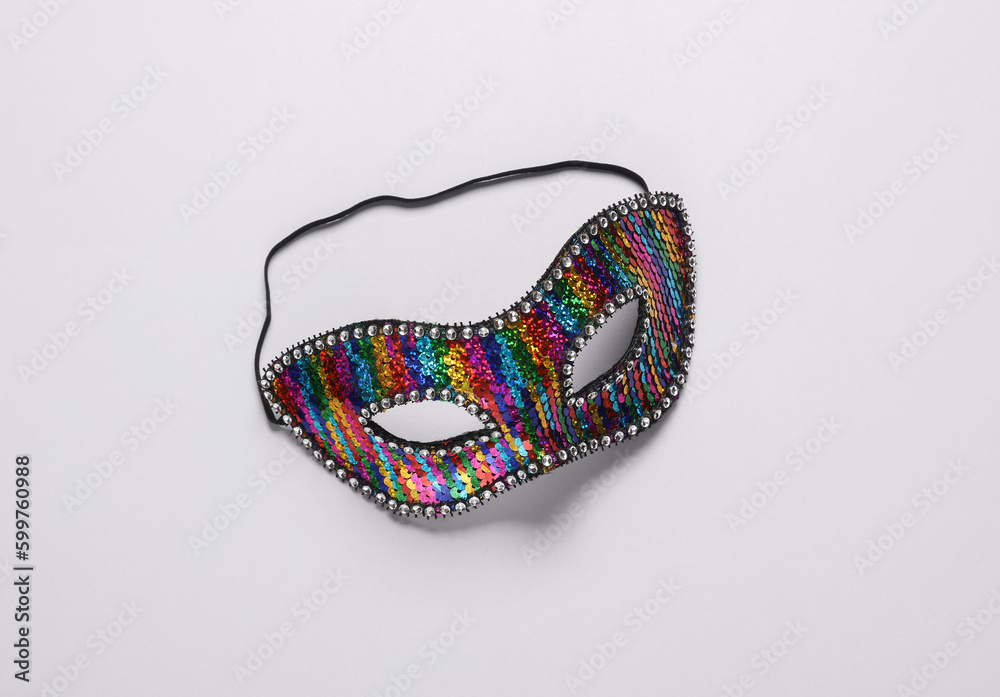 Carnival Venetian mask on a gray background Carnival Venetian mask on a gray background