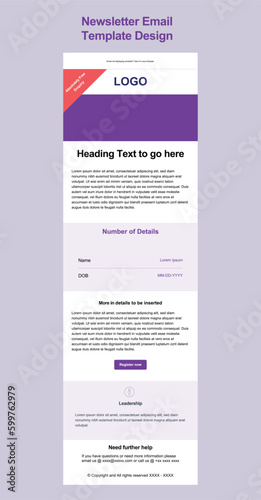 Responsive professional email marketing newsletter template  Design for Outlook and web responsive