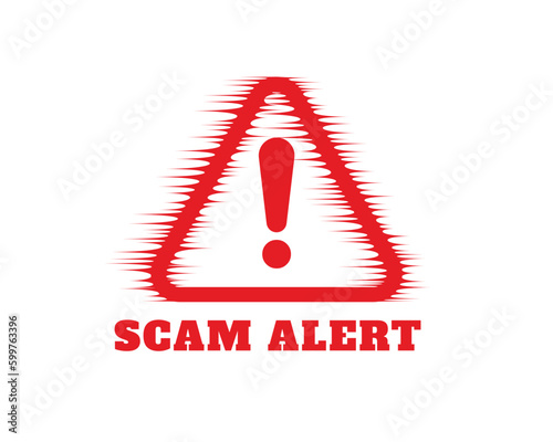 stay alert and safe with fraud warning background from money scam