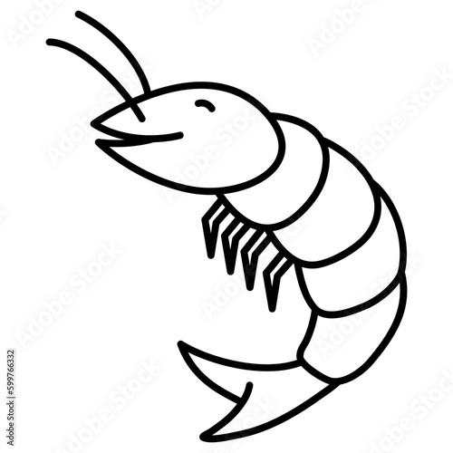 shrimp seafood cartoon
