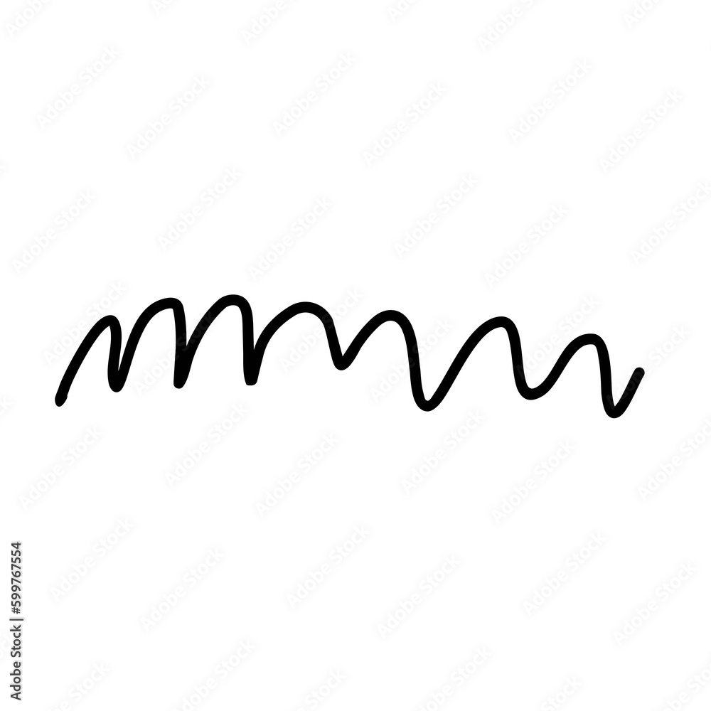 Vector, illustration,  hand drawn lines,  art lines, scribble design elements. of art brushes , pen and pencil.