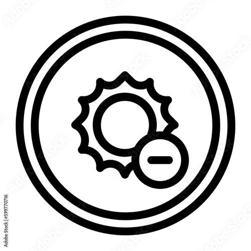 reduce line icon