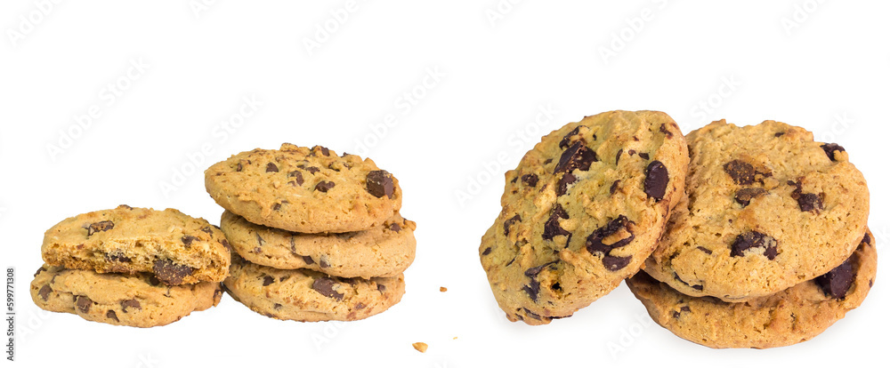 chocolate chip cookies isolated chocolate chip cookies isolated