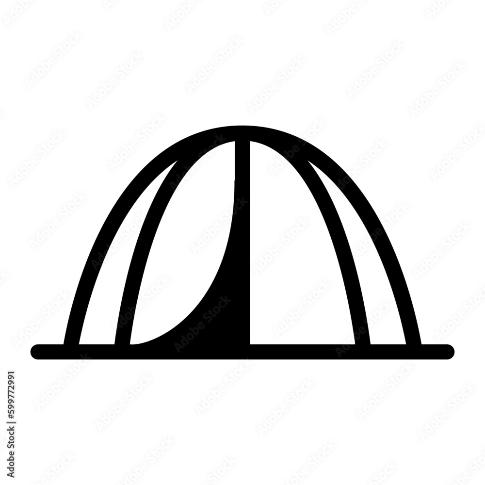 tent line icon tent line icon