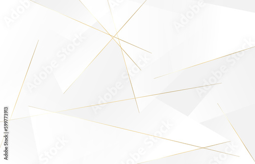 Fototapeta Naklejka Na Ścianę i Meble -  background design with thin gold lines, white and gold combination, perfect for backgrounds, posters, wallpapers and more