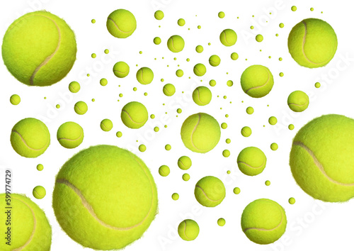 tennis ball seamless pattern isolated moving © sea and sun