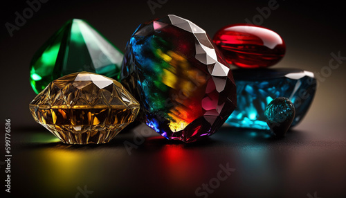 Colorful Stones. Generative ai