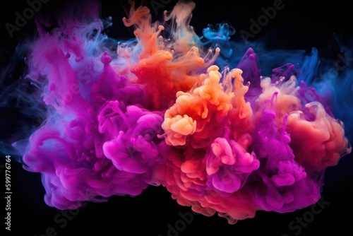 Polychromatic Color Burst Background