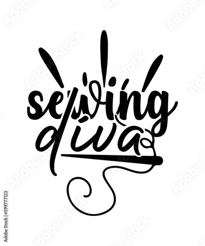 sewing diva svg design