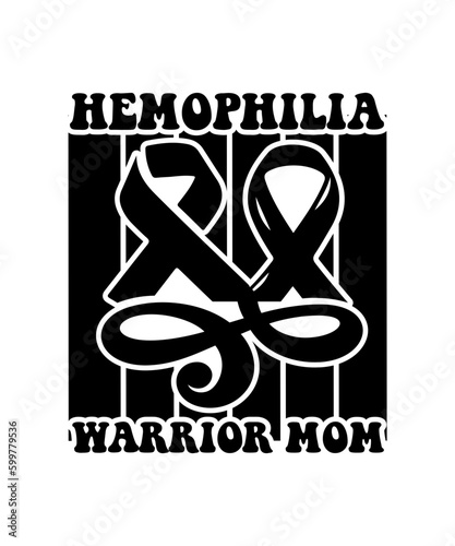 hemophilia warrior mom svg design