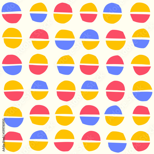 Stylish seamless pattern with hand drawn half circles Free Download Stylish seamless pattern with hand drawn half circles - GFXLoad