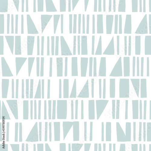 Seamless abstract patten with color geometric shapes