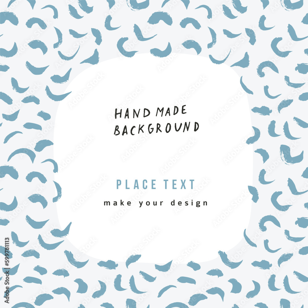 Abstract background with blue hand drawn paint strokes Abstract background with blue hand drawn paint strokes