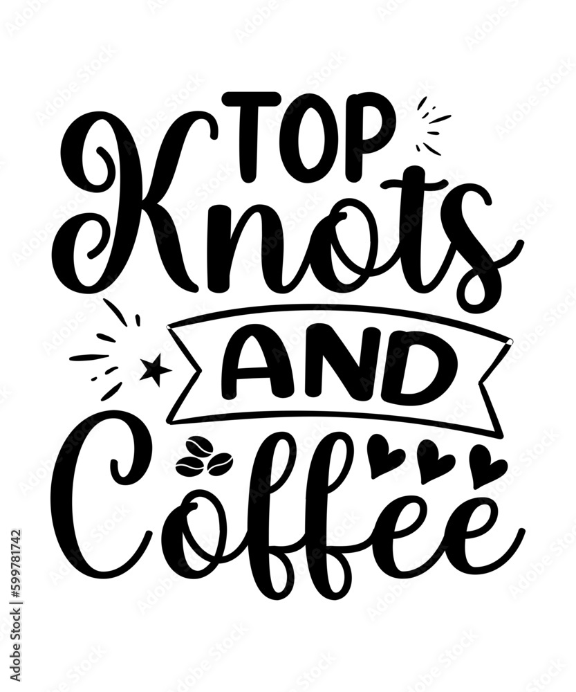 Coffee isolated typography design