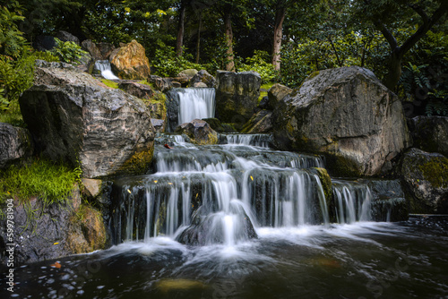 Cascade in Holland Park - London, UK