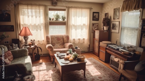 Sentimental Retreat: A Nostalgic 80s Living Room 1. Generative AI