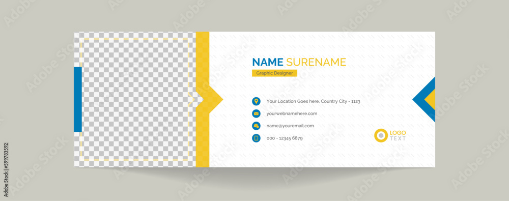 Personal social media cover email signature template email footer Personal social media cover email signature template email footer