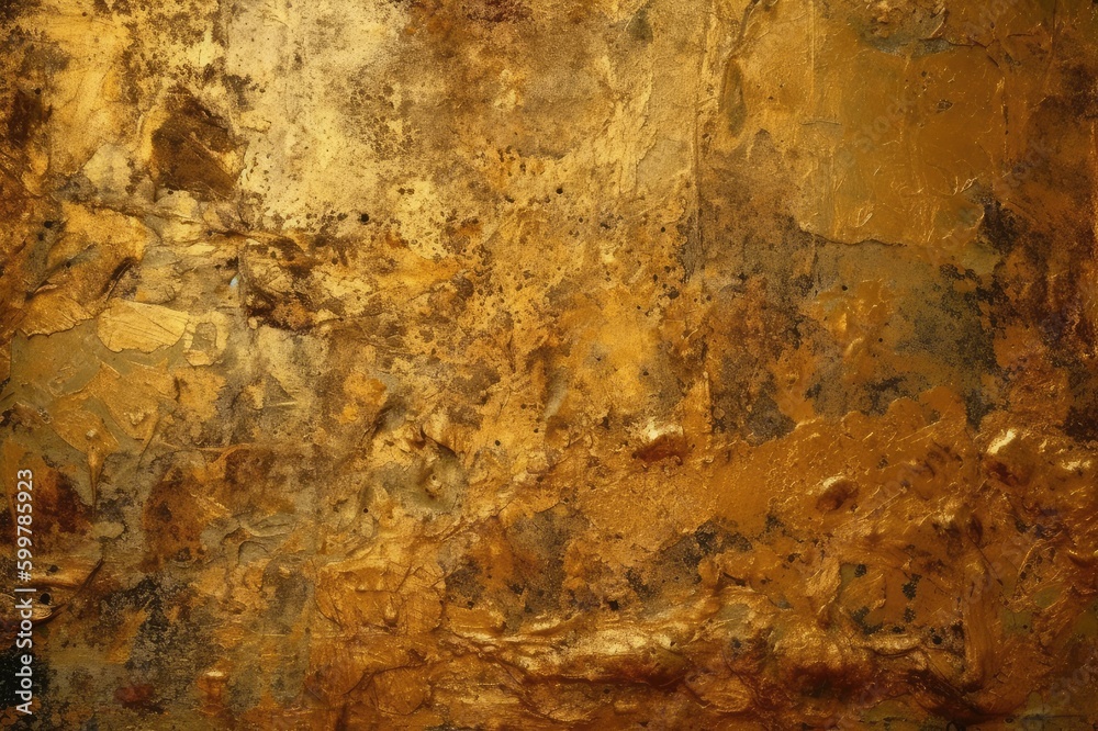 An image of a gold rusty surface. Generative AI An image of a gold rusty surface. Generative AI