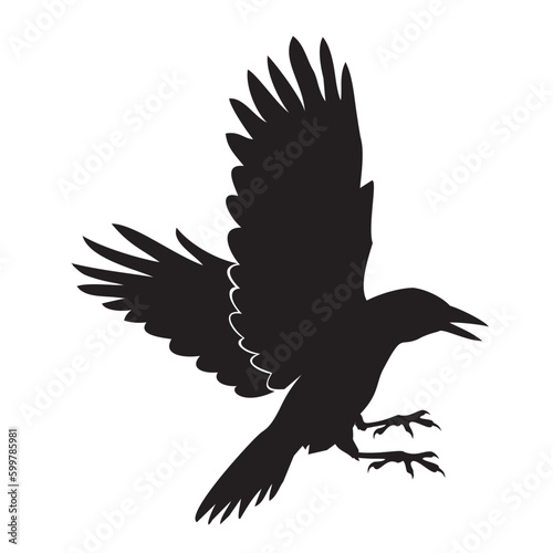 crow silhouette vector
