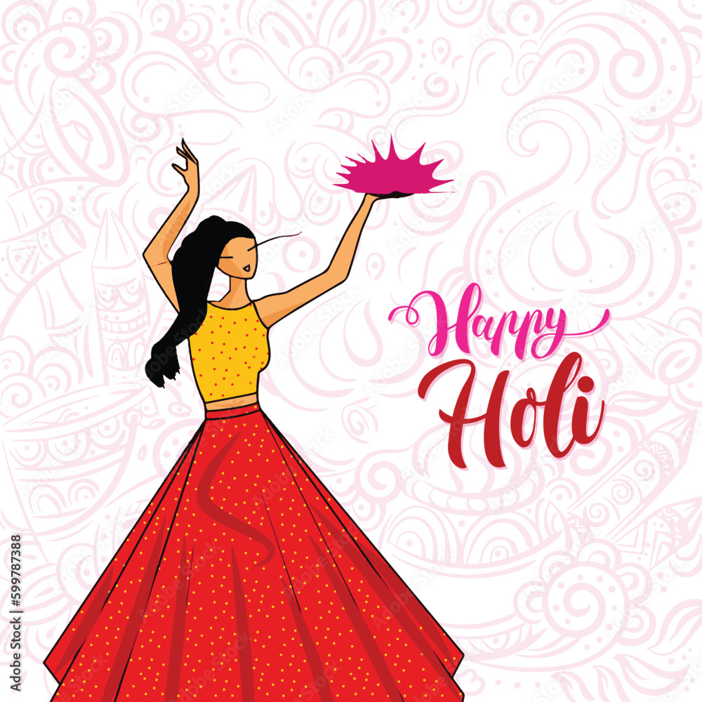 Happy Holi festival banner design template Happy Holi festival banner design template
