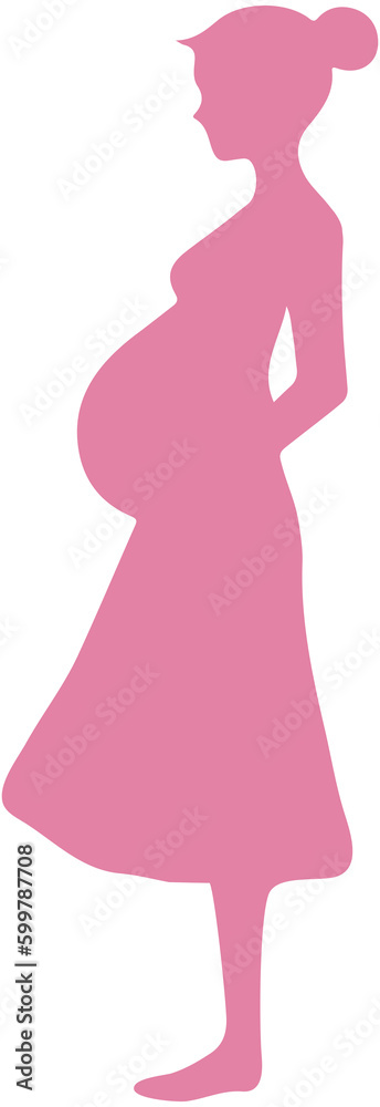 Mother  Day Pregnant Woman Silhouette lcon 