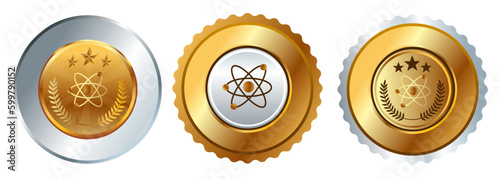 Gold medal physics science nuclear atom competition championship prize best winner contest award