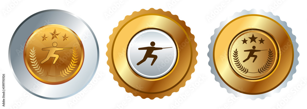 Fencing sword fence gold medal sport competition championship prize best winner contest award Fencing sword fence gold medal sport competition championship prize best winner contest award