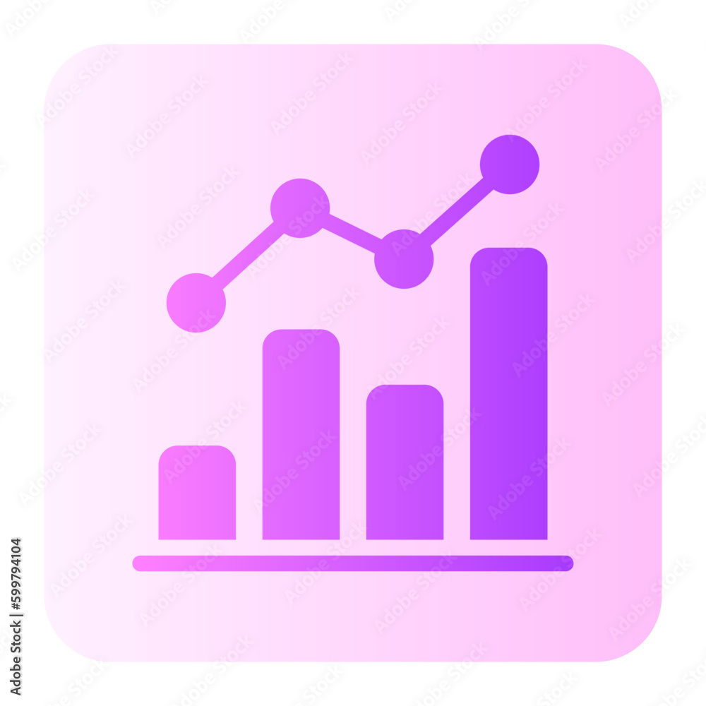 statistics gradient icon statistics gradient icon