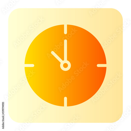 time management gradient icon