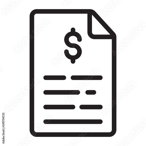 invoice line icon