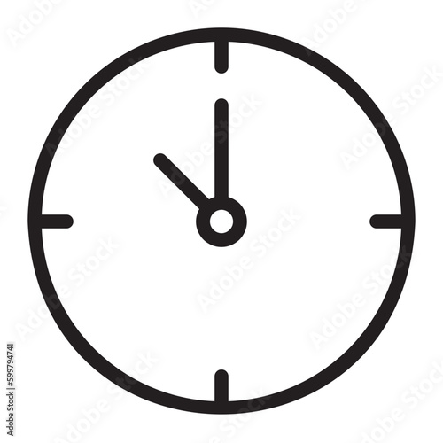 time management line icon