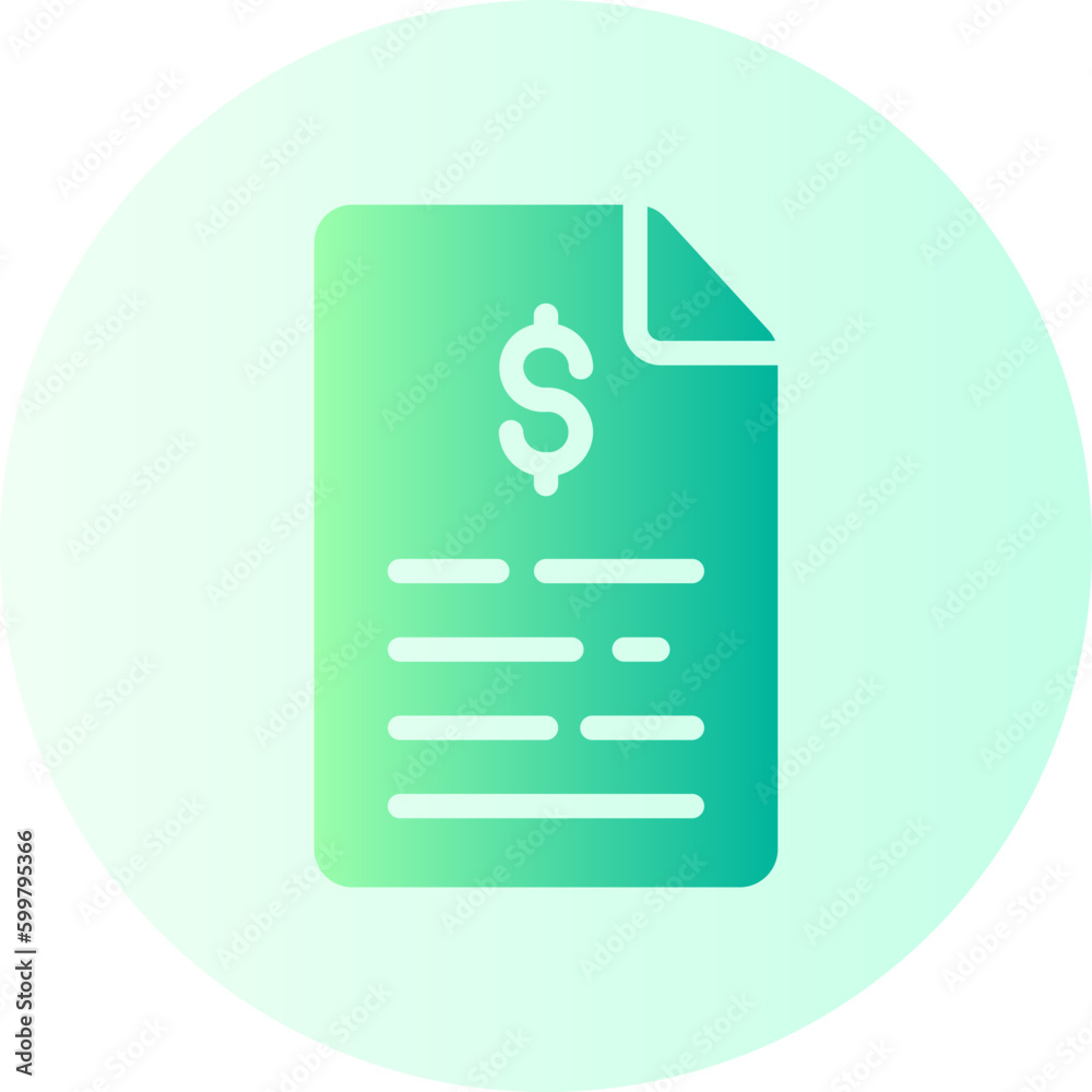invoice gradient icon invoice gradient icon