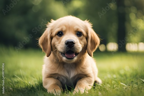 golden retriever puppy generative ai technology