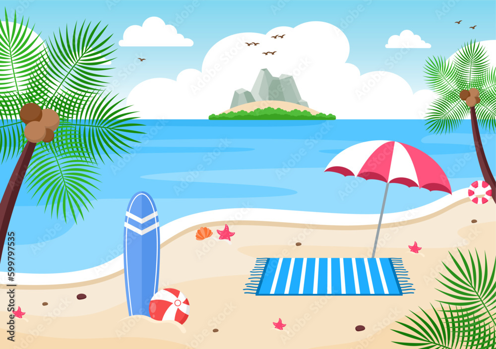 Summer Vacation Illustration 