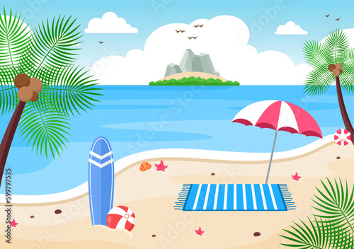 Summer Vacation Illustration 