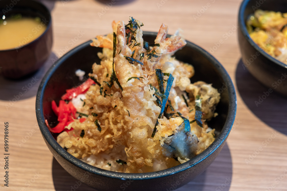 Crispy and Flavorful: Tempuradon - A Delicious Japanese Tempura Rice Bowl Crispy and Flavorful: Tempuradon - A Delicious Japanese Tempura Rice Bowl